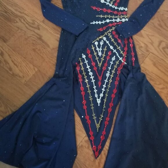 Latin dance competition dress, size S - Picture 13 of 13